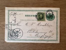 Schweden Postkarte 1898