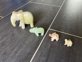 Elefanten aus (Edel-)Stein