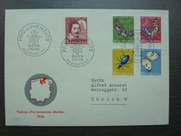 1956 FDC Pro Juventute, Fr. 37.50 / illustriert SBZ 150.--