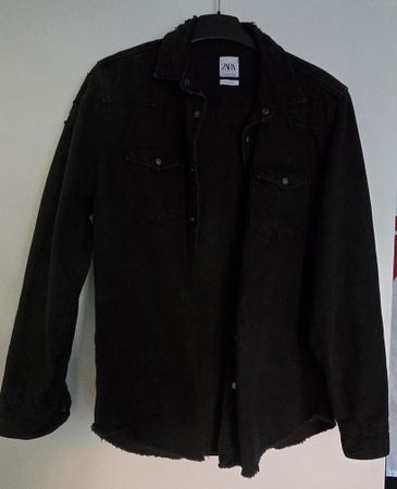 Zara Jeanshemd/jacke schwarz Relaxed Fit Gr. M, Zustand gut