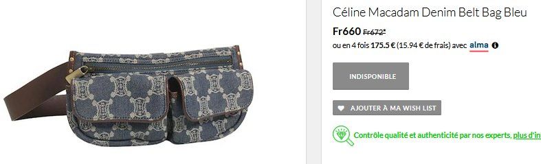Celine Borse da donna: Tasche Céline Sac Macadam Banane – Usato da Collonges venduto da Auganien 8