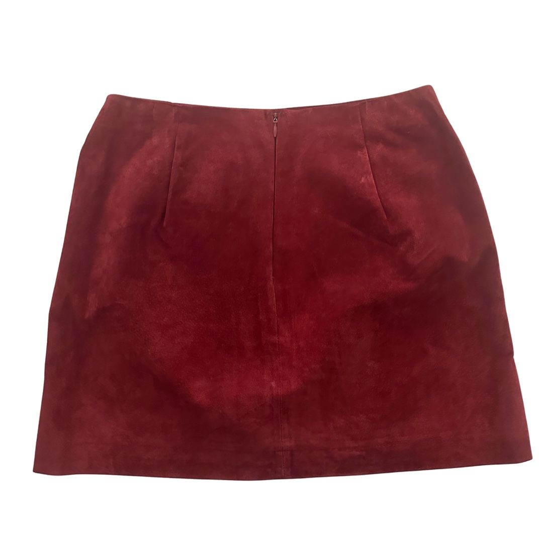 Zara Gonne: ZARA BASIC BURGUNDY SUEDE MINI SKIRT S – Nuovo (secondo la descrizione) da Zofingen venduto da JumpInVintage 1