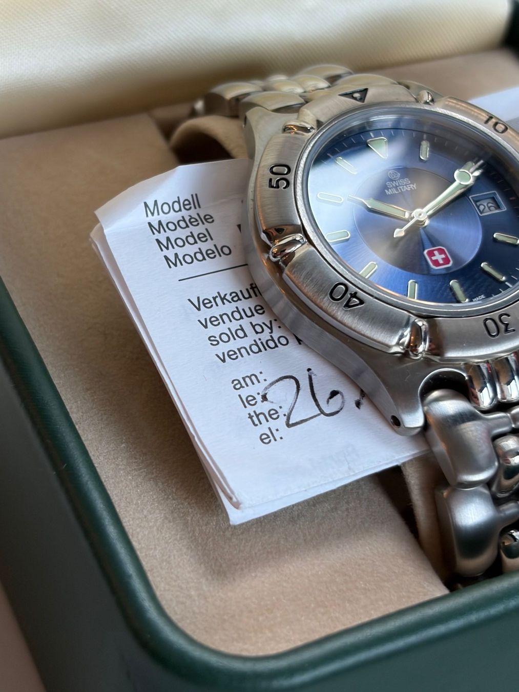 Swiss Military Orologi: Swiss Military Uhr - Full-Set – Usato da Zürich venduto da Airflow22 3