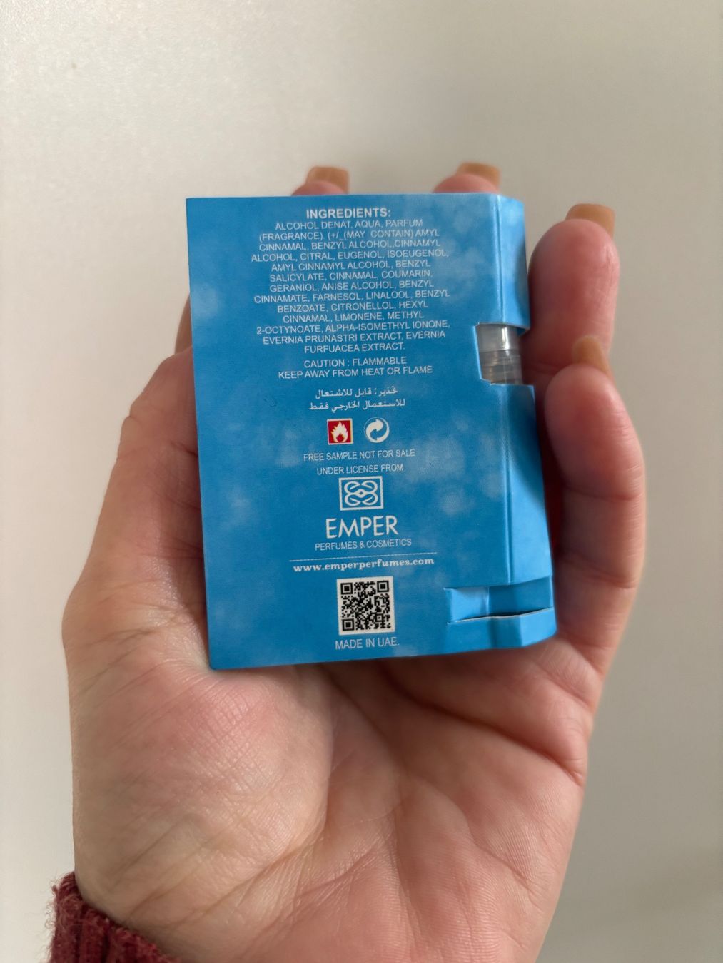 Parfum & Eau de Toilette: EMPER FASIO Lignt Blue EDP 2ml. Sample. (Light Blue DG Clone – Neu und originalverpackt aus Zürich von deruja 1