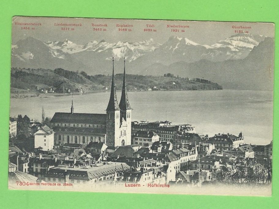 Cartoline postali: Luzern - Hofkirche – Usato da Zürich venduto da t24_de