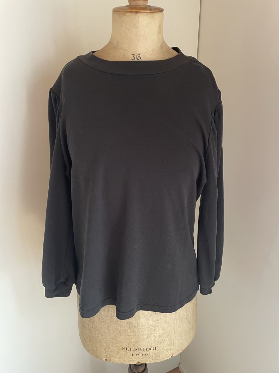 Camicette: Damen Shirtbluse Schwarz Grösse M – Usato da Oberwil BL venduto da another-day-of-sun