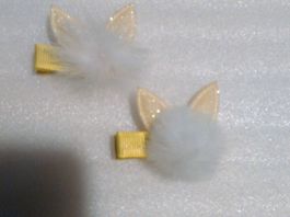 HAARKLIPS;KANINCHEN UHREN;GELB