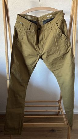 G-Star Raw VETAR Hose Khaki, Grösse 35/36 - Top Zustand!
