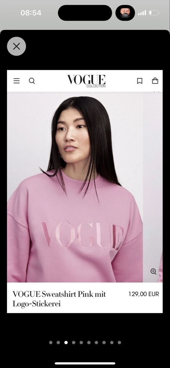 Maglioni & Felpe: VOGUE Sweatshirt Grösse S rosa Baumwolle – Usato da Matten b. Interl venduto da Andreakoller123 9