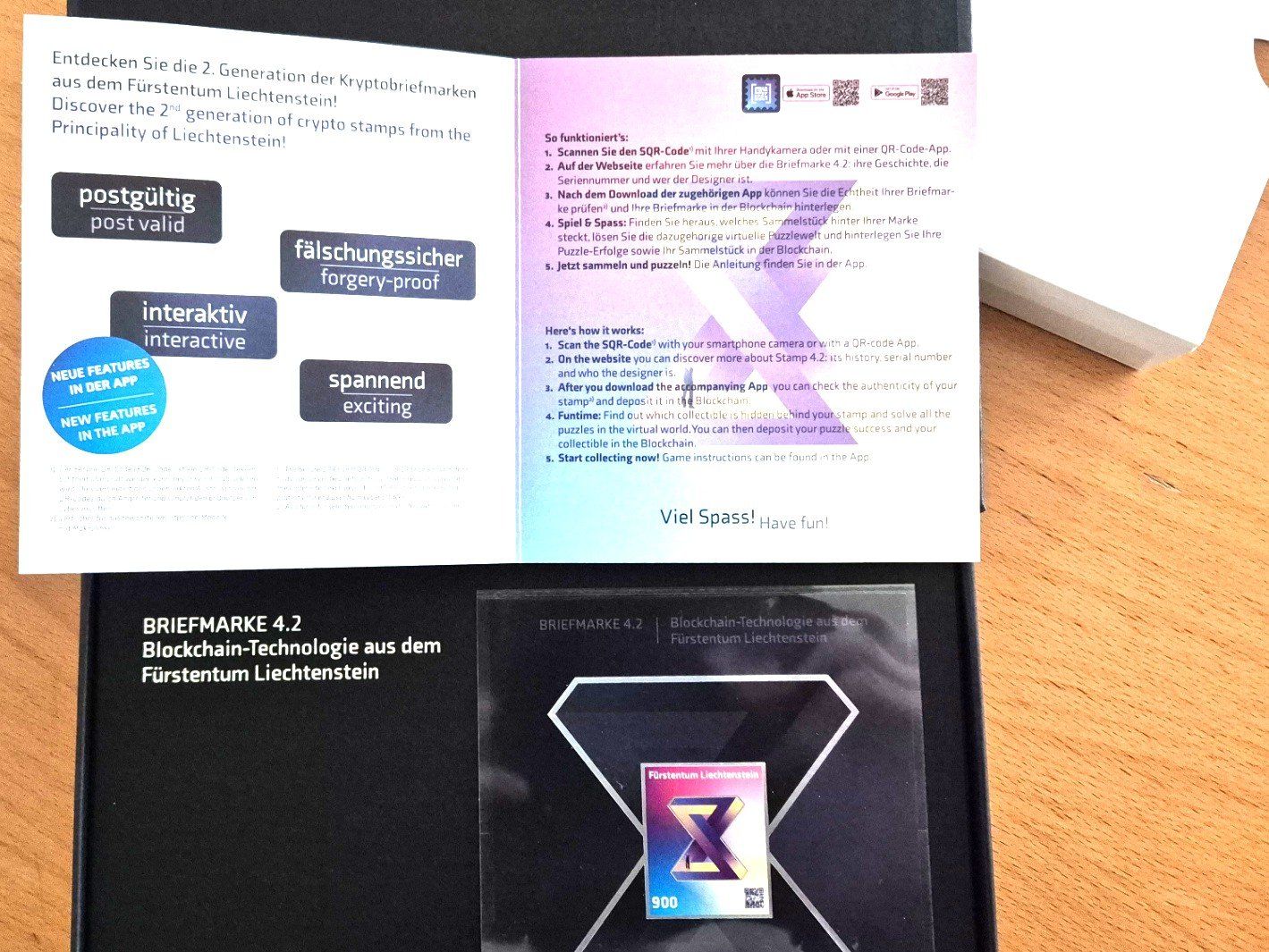 Tutti i francobolli: 1 Sonderedition CRYPTO 4.2 EINIGKEIT, Ritter, Nr 289 postfr. – Nuovo (secondo la descrizione) da St. Moritz venduto da Guenteratch 2