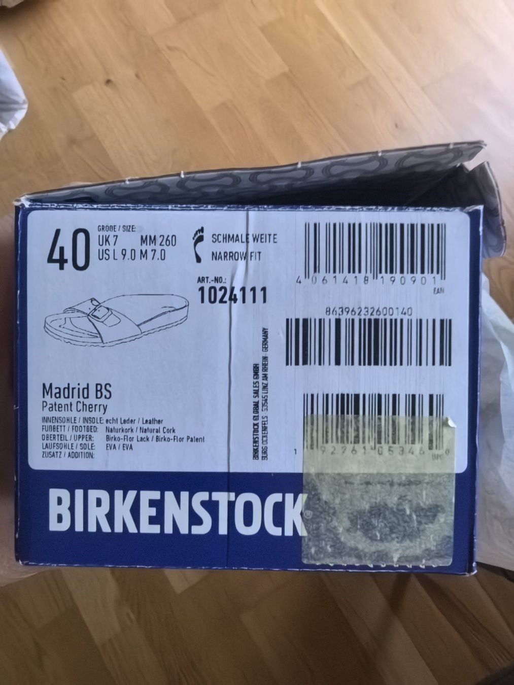 Birkenstock Damenschuhe: Birkenstock Madrid Lack Rot – Neu (gemäss Beschreibung) aus Bad Ragaz von AKahlon 4