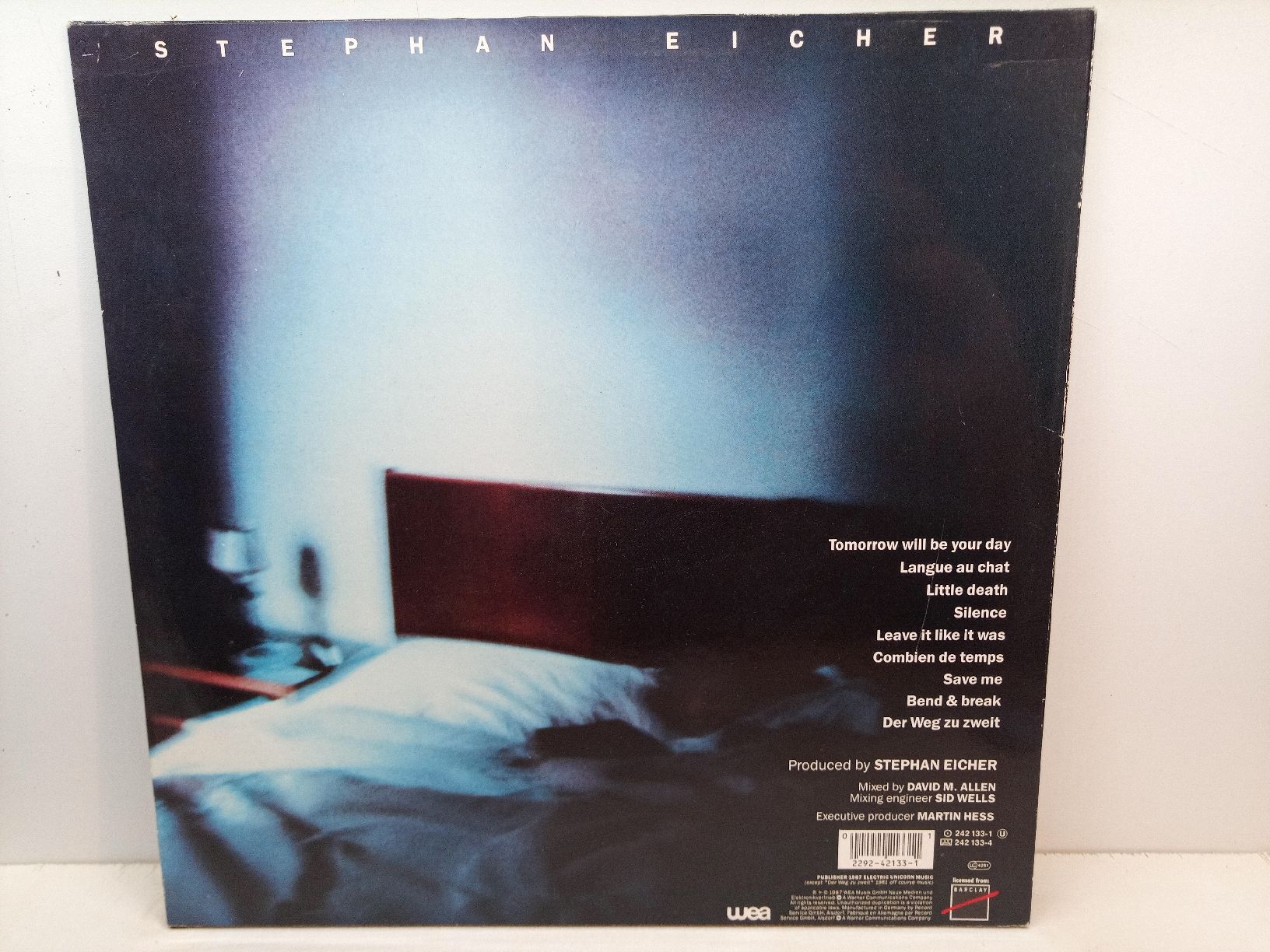 Schallplatten: Stephan Eicher Silence LP Vinyl 1987 – Gebraucht aus basel von markusb07 1