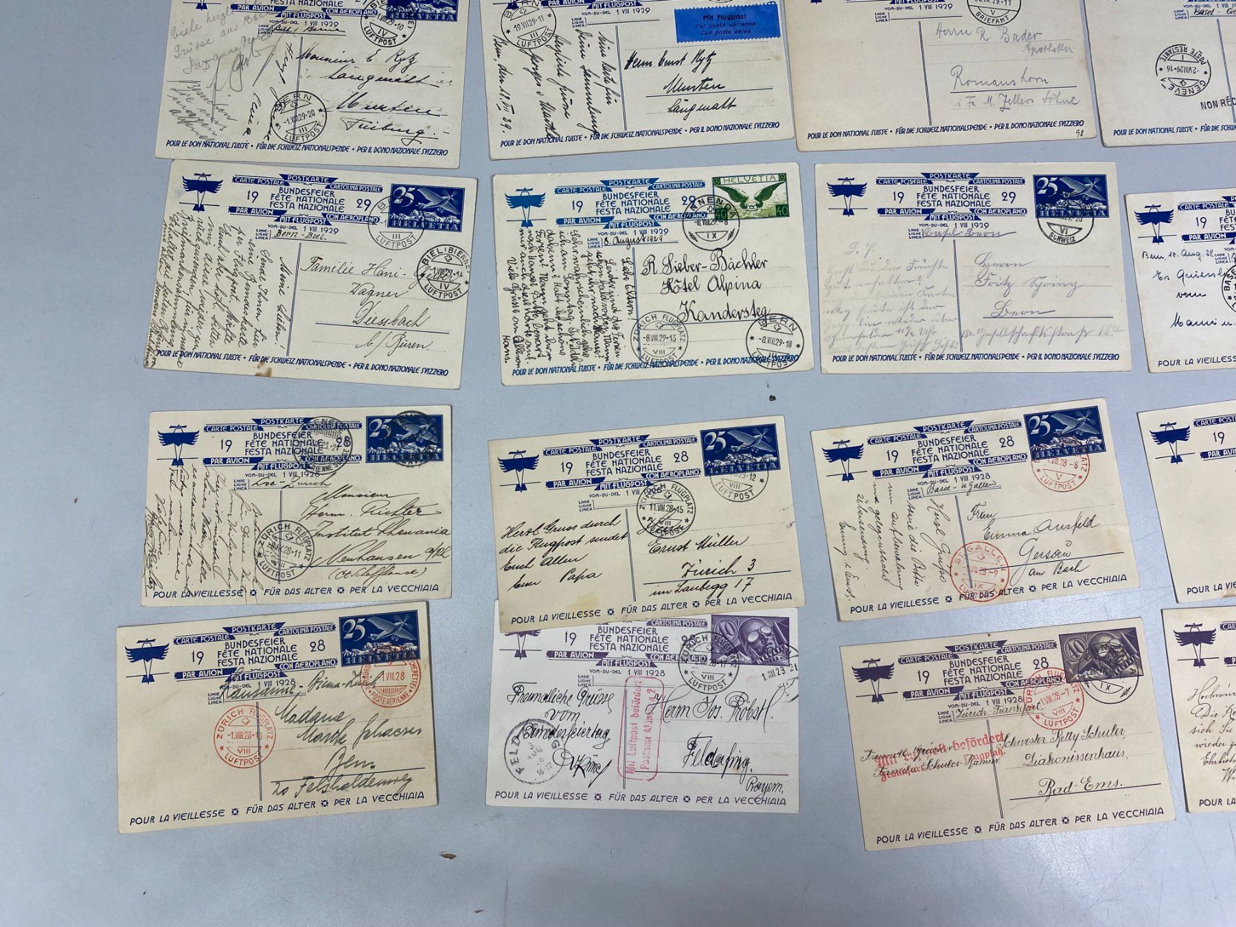 Tutti i francobolli: LOT Flugpost Bundesfeier-Karten /i471 – Usato da Bern venduto da JMsoehne1987 4