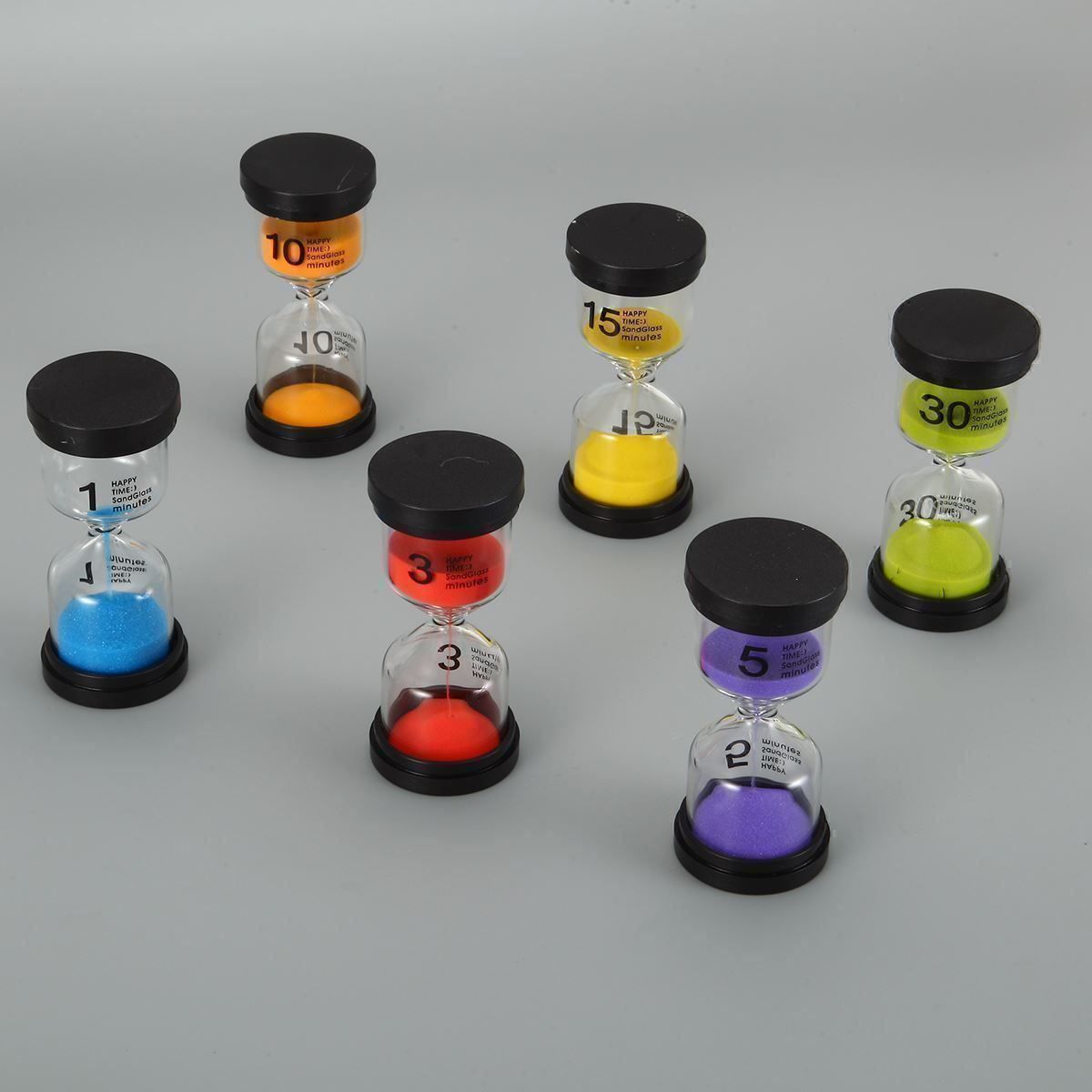 Orologi: 6er Sanduhren Sand Uhr Timer Set – Nuovo (secondo la descrizione) da Thun venduto da Laoye 5