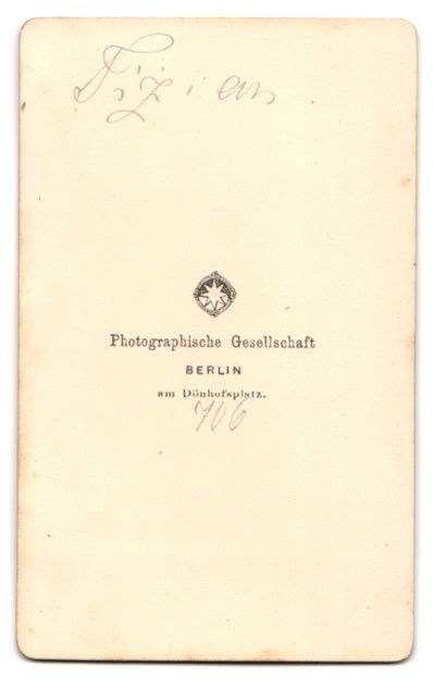 Fotografie & Manifesti: Fotografie Photographische Gesellschaft, – Usato da Berlin venduto da bartko-reher 1