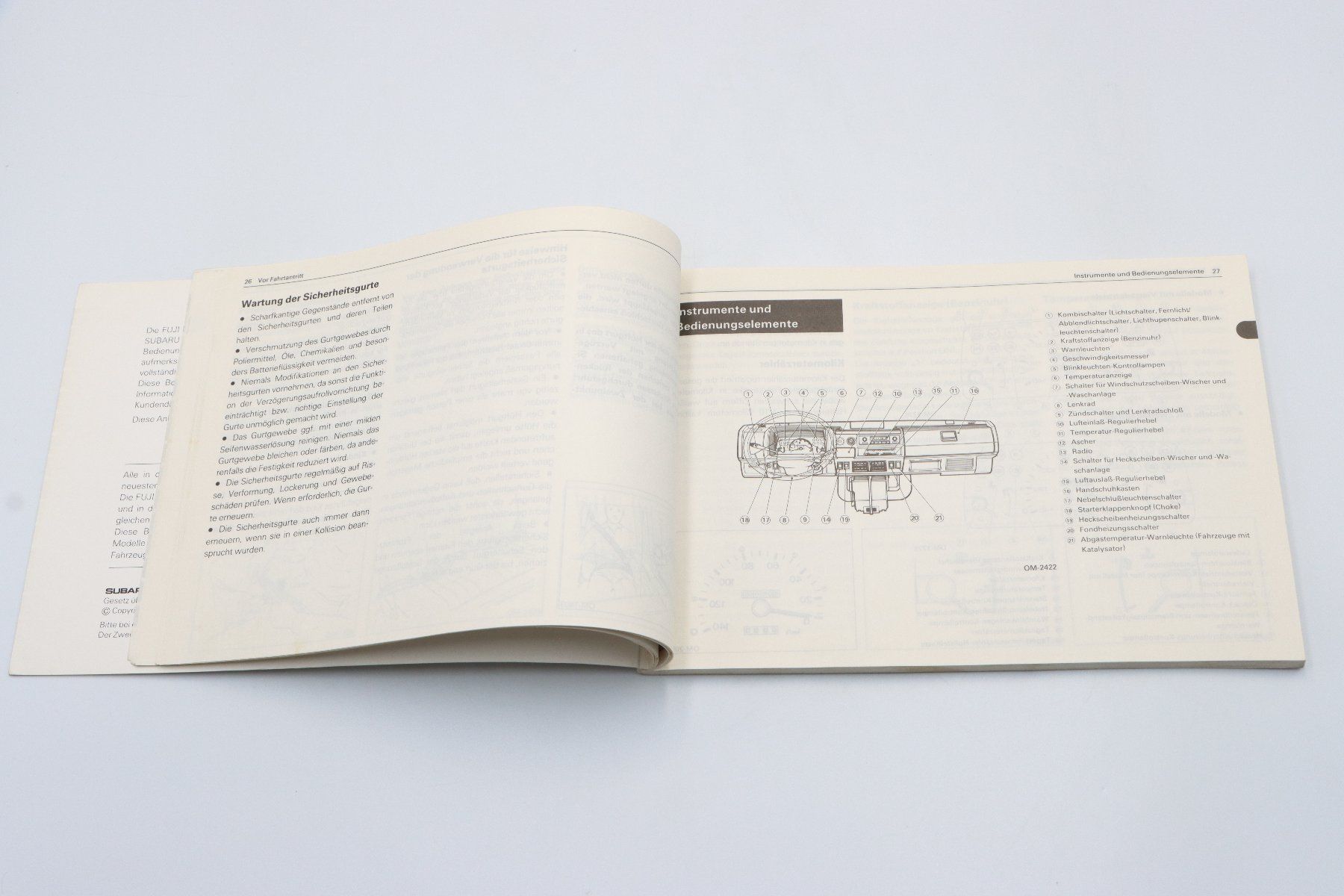 Subaru Documenti: Subaru E Serie 1987 Betriebsanleitung – Usato da Bühl b.Aarberg venduto da Collectorpassions 4