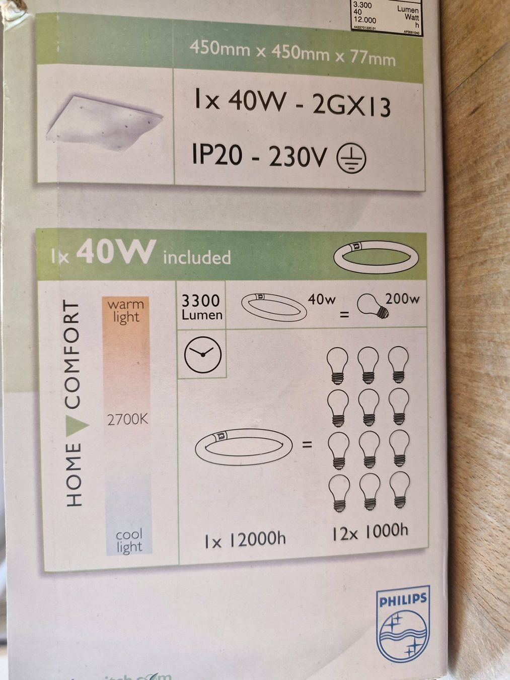 Philips Lampadari & plafoniere: Philips ECOMOODS Deckenleuchte, 40W – Usato da Wiesendangen venduto da enbtracked 4