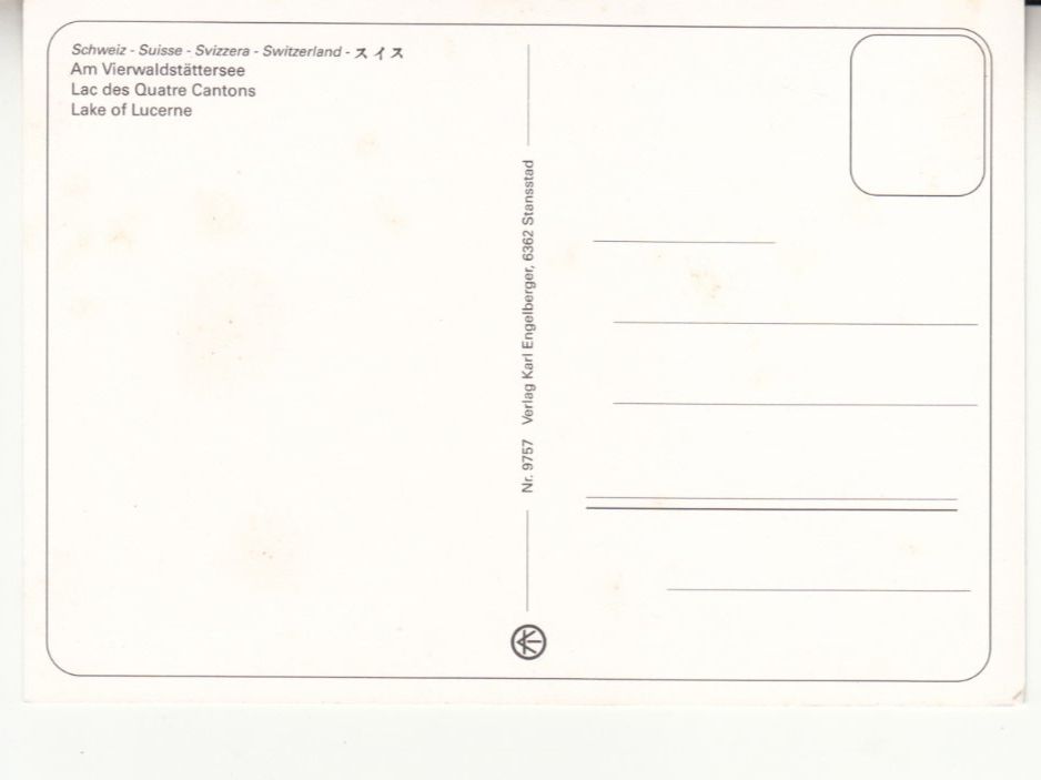 Cartes postales: Vierwaldstättersee ca. 1980 – D'occasion à Bürglen TG par StampGraf 1