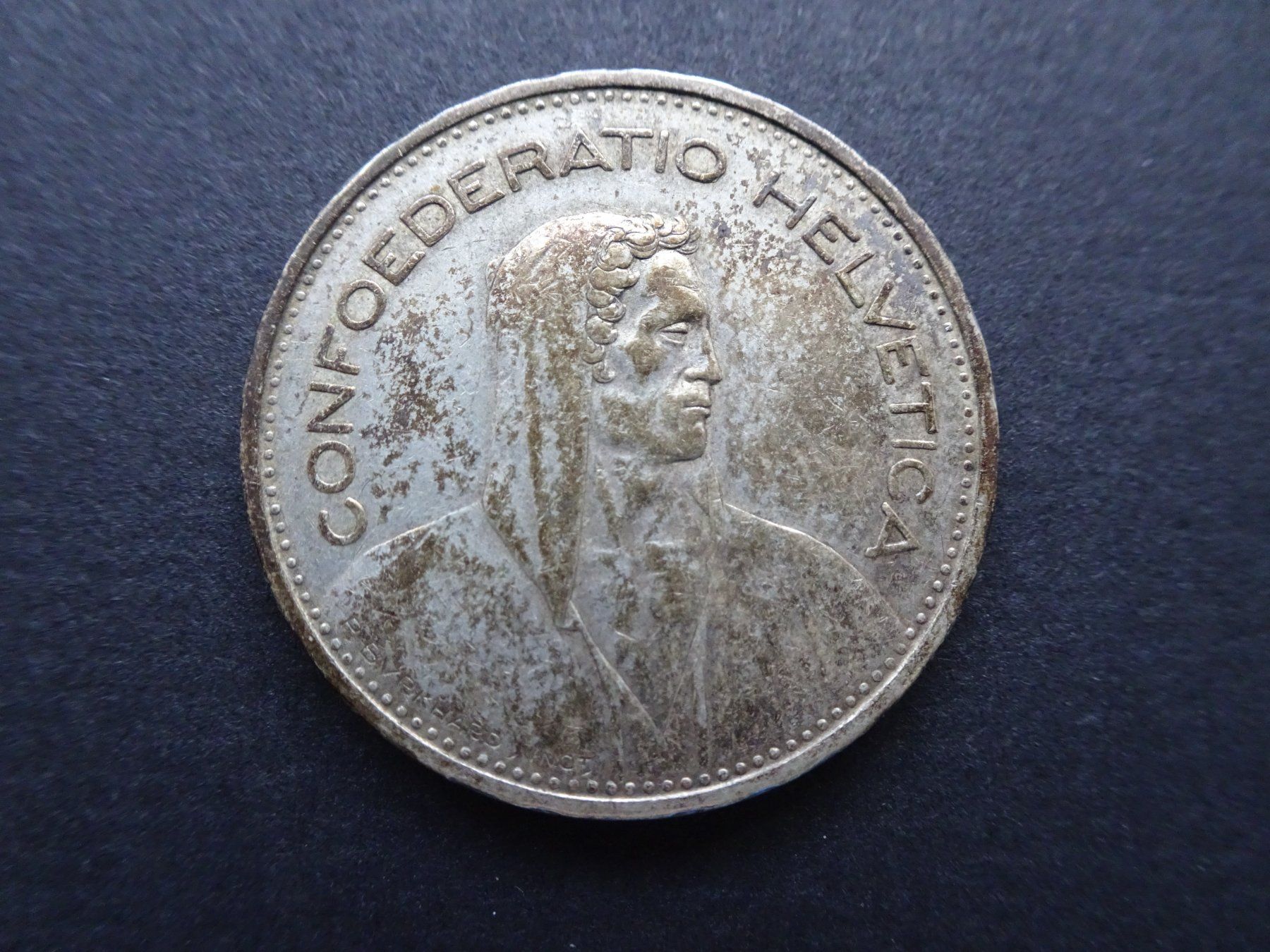 Tutti le monete: SILBER Fünfliber von 1935 – Usato da Stäfa venduto da kaitak97 2