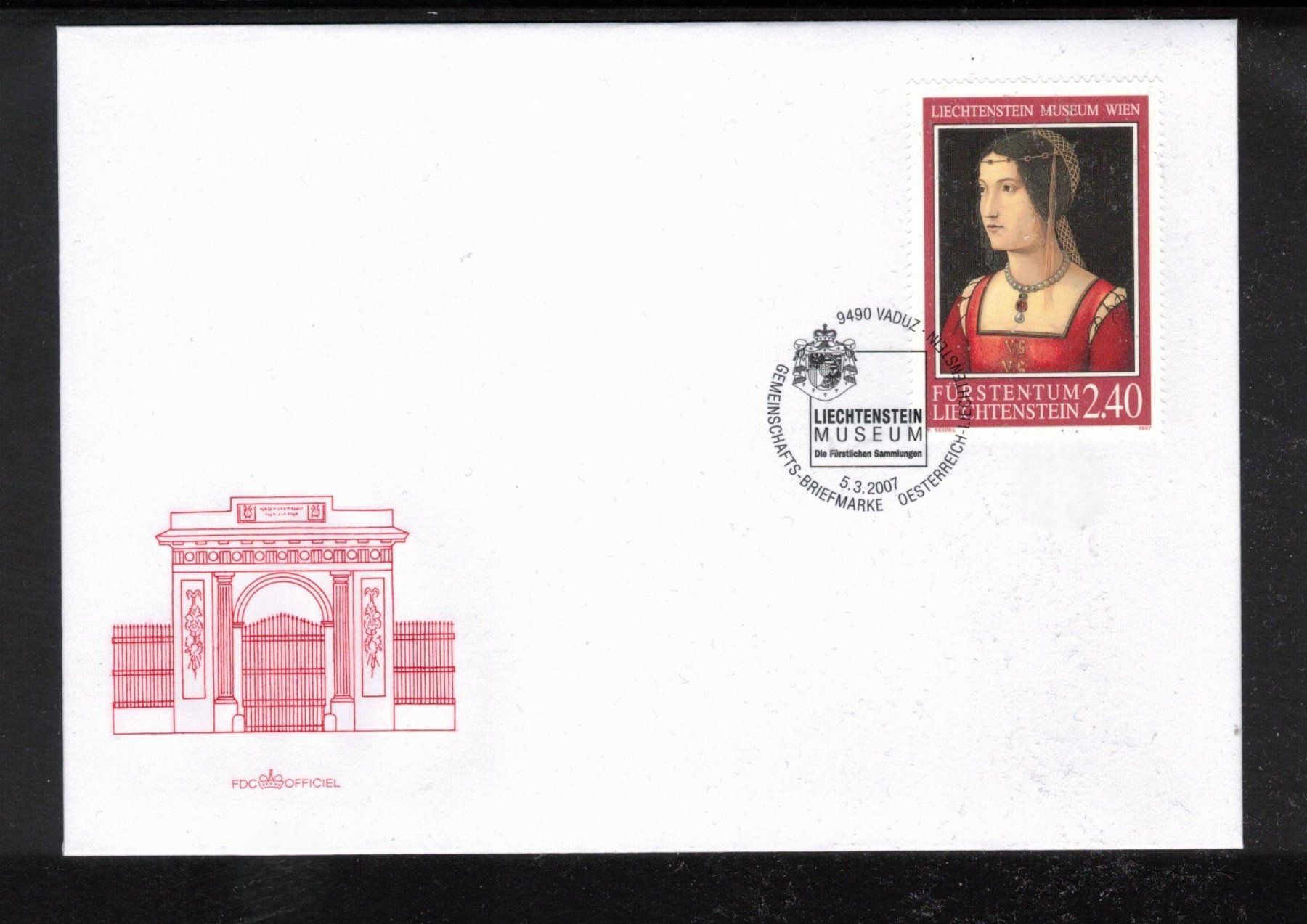 Tutti i francobolli: 2007 FDC Oester.-Li   aus ABO – Usato da Rheinau venduto da loxis
