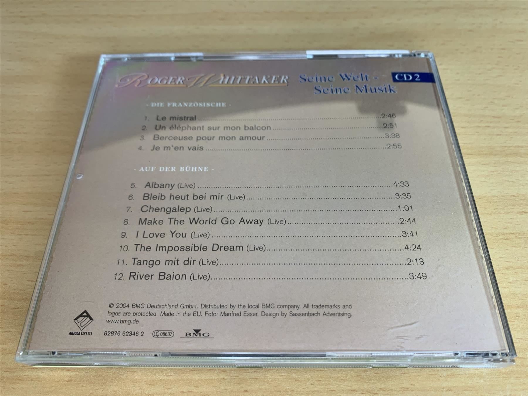 CD: Roger Whittaker - Seine Welt - Se - 3 CD – Usato da Rikon im Tösstal venduto da Alpenmutz 2