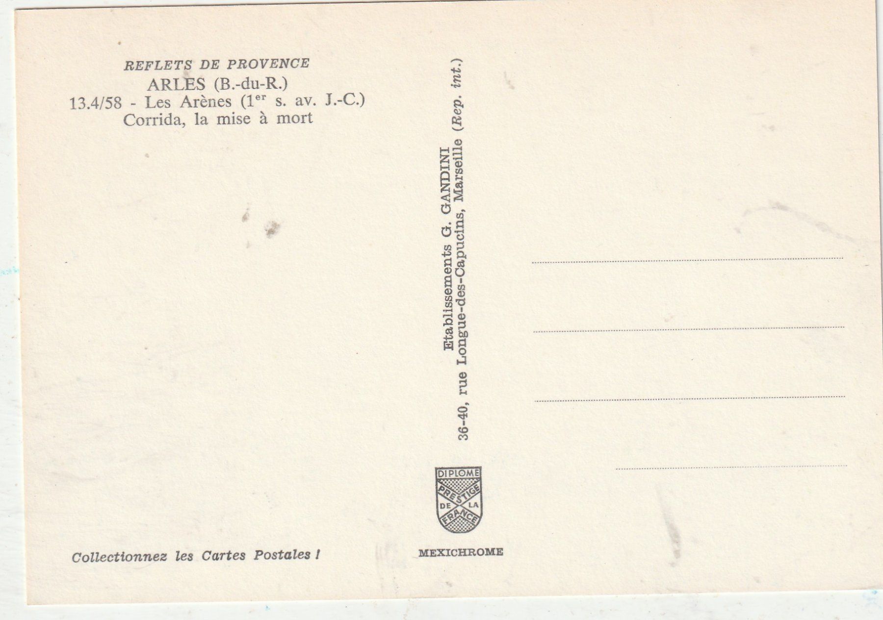 Cartes postales: Arena – D'occasion à Lumbrein par made02 1