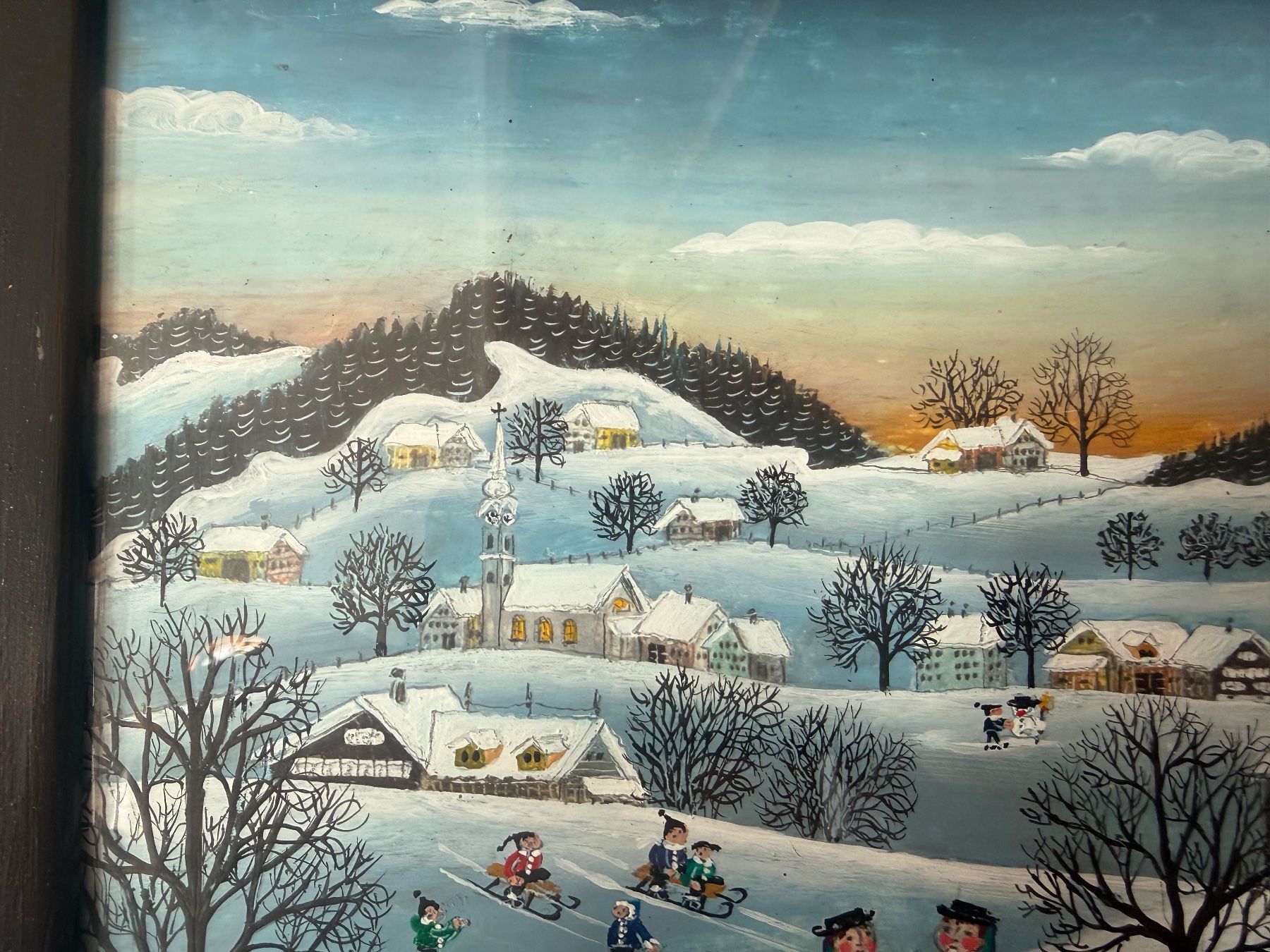 Dipinti: Winterbild von Verena Broger – Usato da Eichberg venduto da Peter0231 1