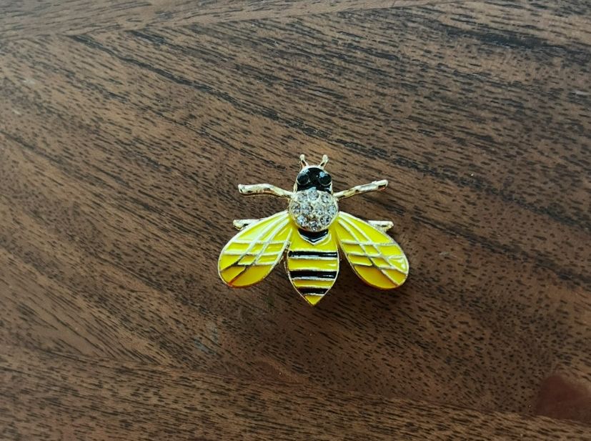 Spille & Fermagli: Brosche Biene, goldig, mit Strass, 🐝 – Nuovo (secondo la descrizione) da Gams venduto da Mariawicca 2