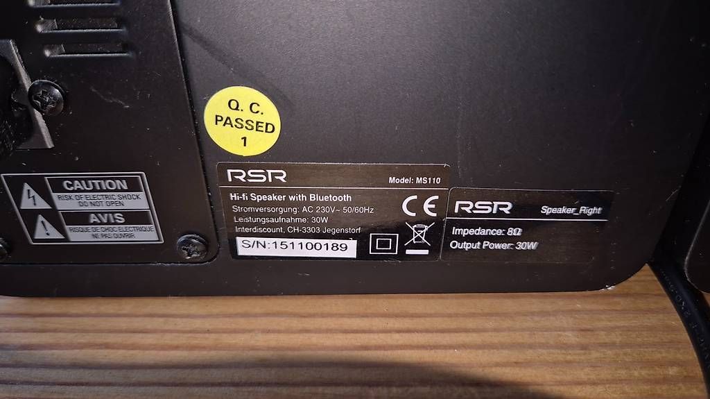Casse acustiche: Bluetooth Boxen RSR MS110 – Usato da Zürich venduto da danielu2582 3
