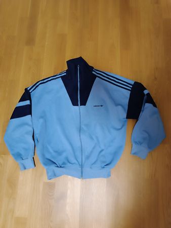 Adidas Trainingsjacke Blau vintage Grösse L kleiner Fleck