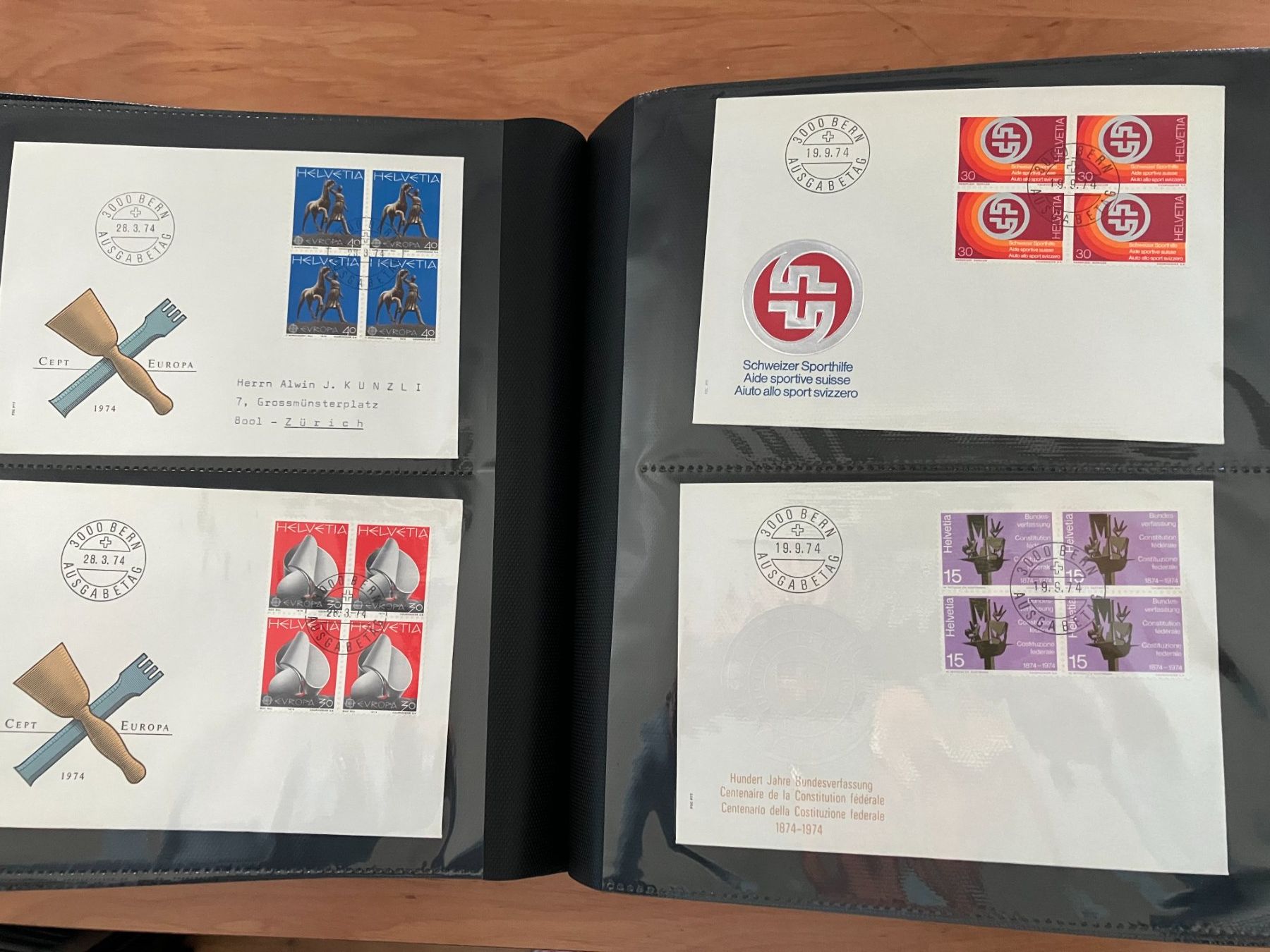 Album: Grosse Sammlung mit Ersttagsbriefen Schweiz – Nuovo (secondo la descrizione) da Menzingen venduto da Wlukas 3