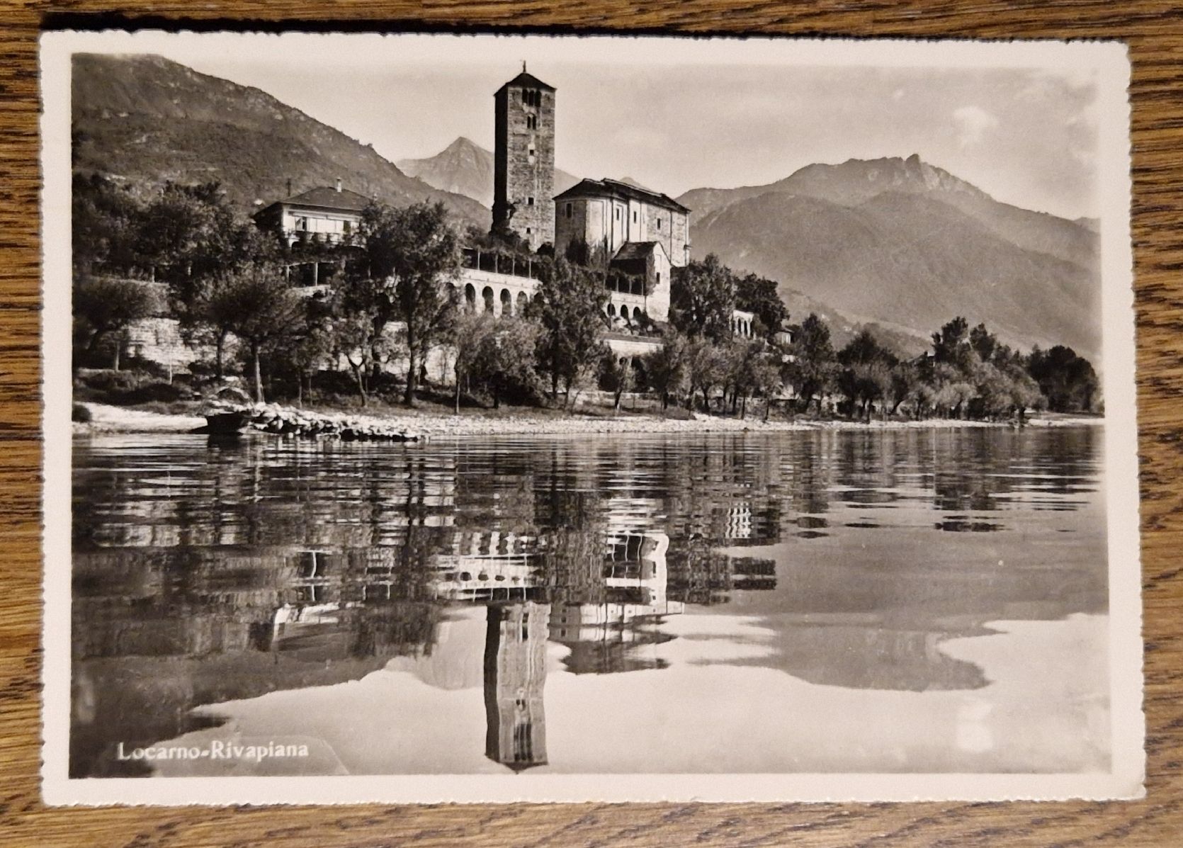 Cartoline postali: Locarna - Rivapiana 1950 – Usato da Ebikon venduto da Donar50