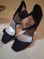 Schwarze Sandaletten mit Absatz – Sommertraum Gr.38