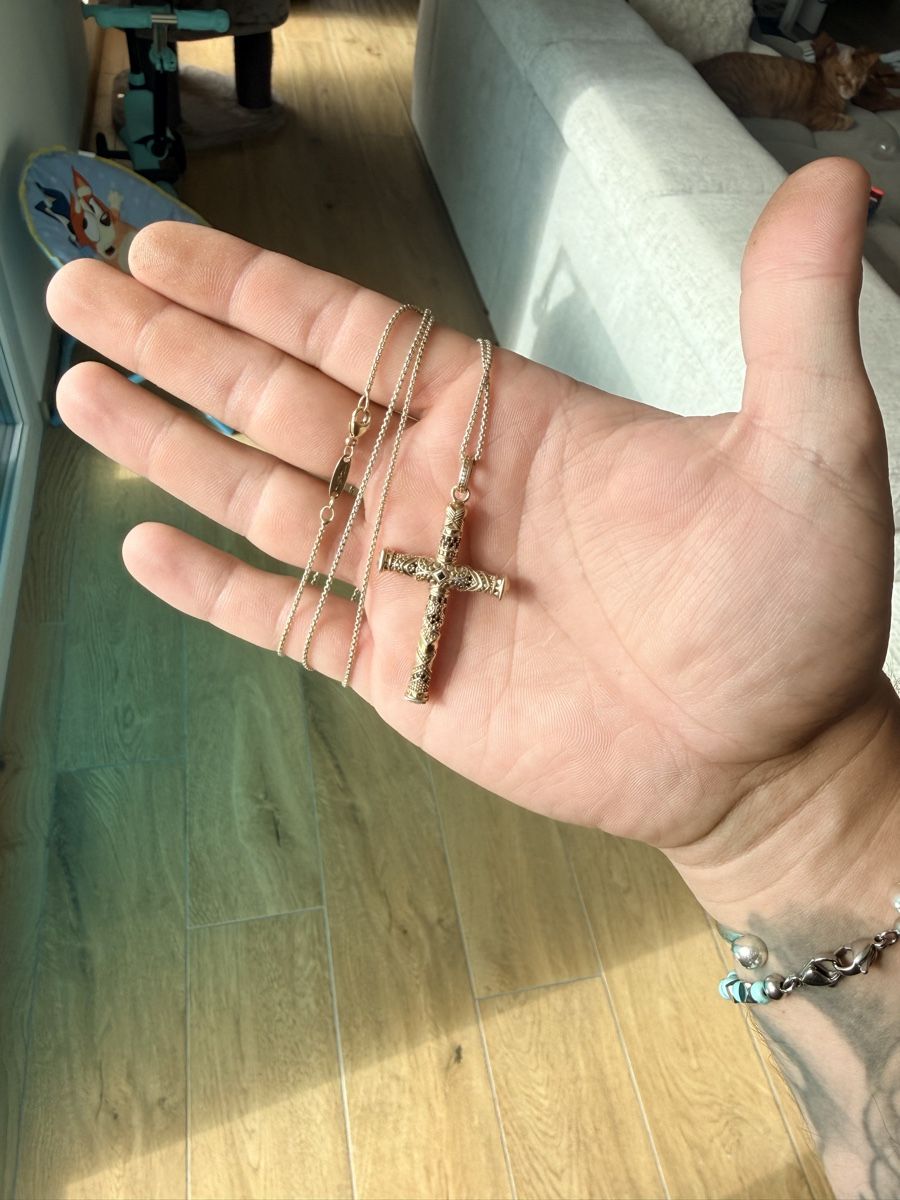Thomas Sabo Ketten: Collier croix plaqué or – Gebraucht aus Pomy von Asw.luxury 2