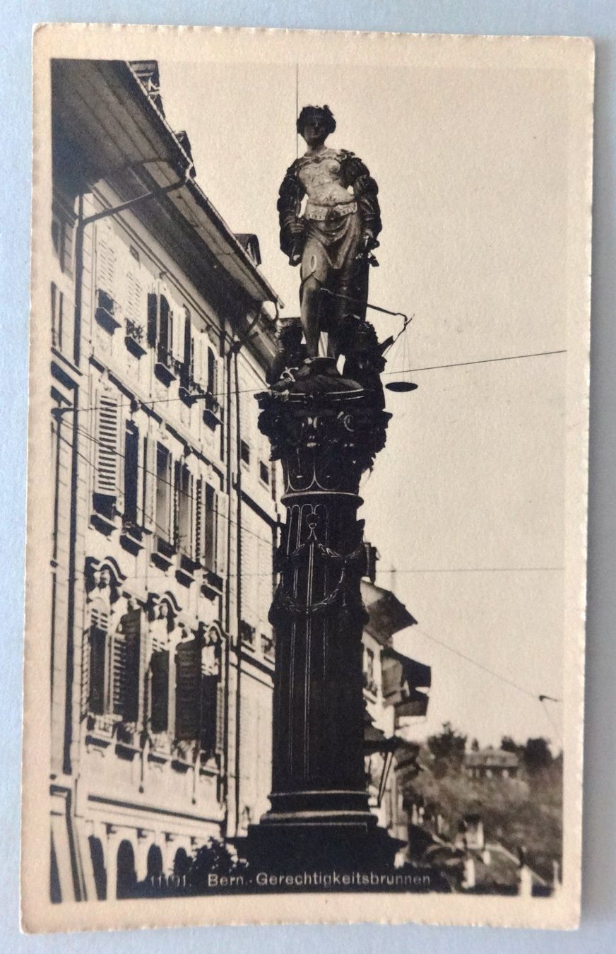Cartes postales: Bern, Gerechtigkeitsbrunnen – D'occasion à Fétigny par Billy2miny