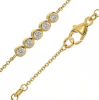 Collier Damen-Gold 333/8K Zirkonia-Collier