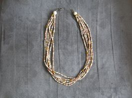 Halskette / Modeschmuck ca 45cm  / 6 Stränge