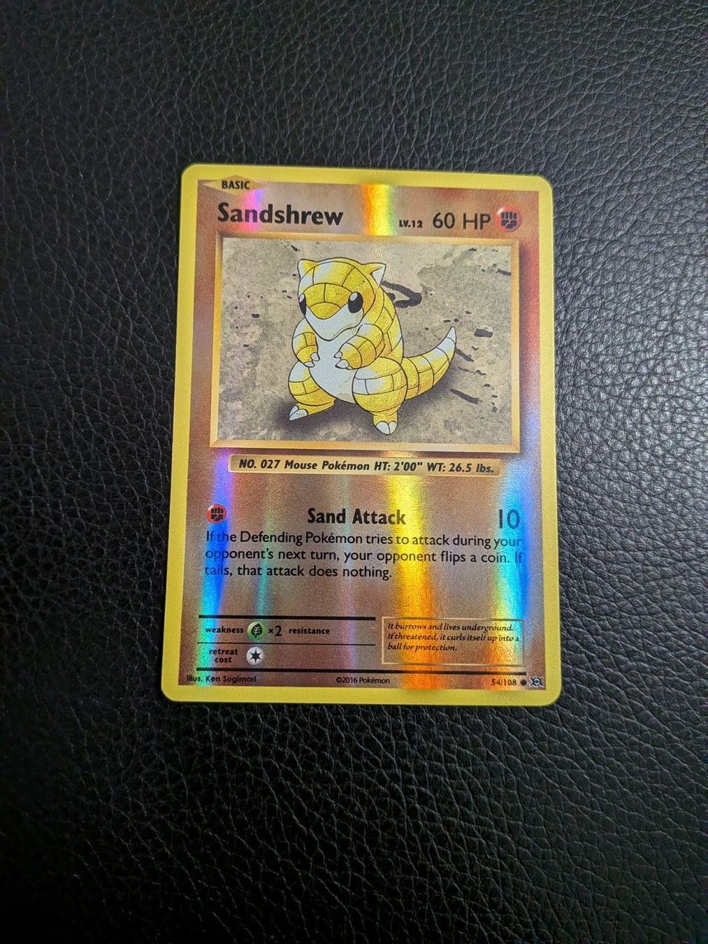 Pokémon Sammelbilder & Trading cards: Evolutions Sandshrew reverse 54/108 Ab 1 – Gebraucht aus Paradiso von Pkmn10