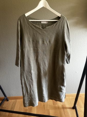 By Pia**s Leinen Kleid,Gr.S, Khaki. Sommerlich leicht!