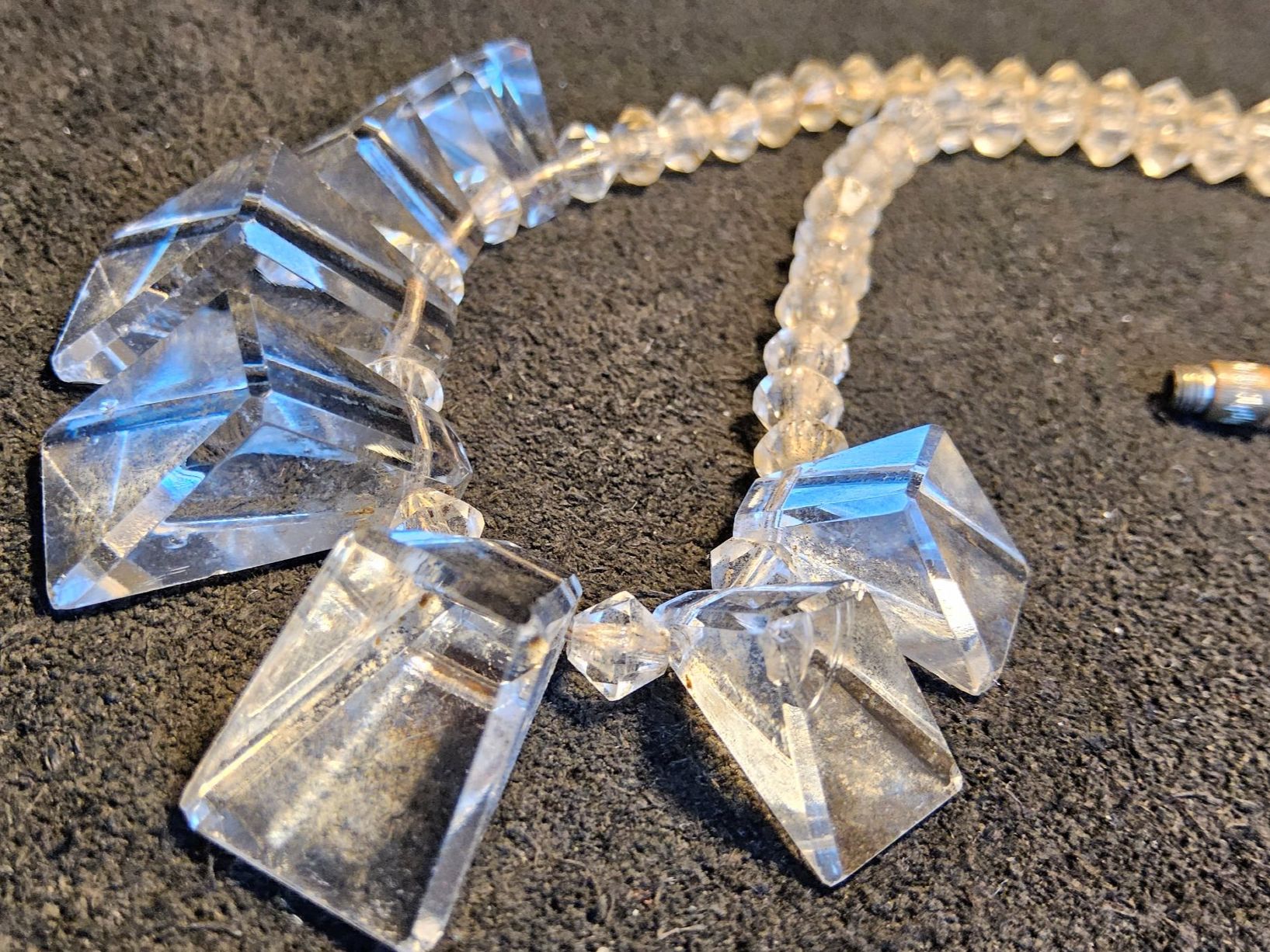 Catenine: Antike Art Déco Glas Kette ca 1920-30 – Usato da Zürich venduto da sanwit 3
