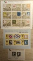 Lote sellos Italia x 1985, souvenir sheets
