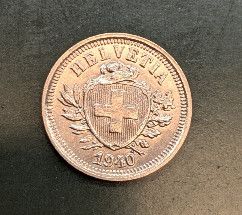 Tutti le monete: 1 Rp. 1940 Bronze – Usato da Zetzwil venduto da Spitz70
