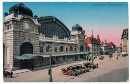 Basel, Hauptbahnhof, Oldtimer, um 1910