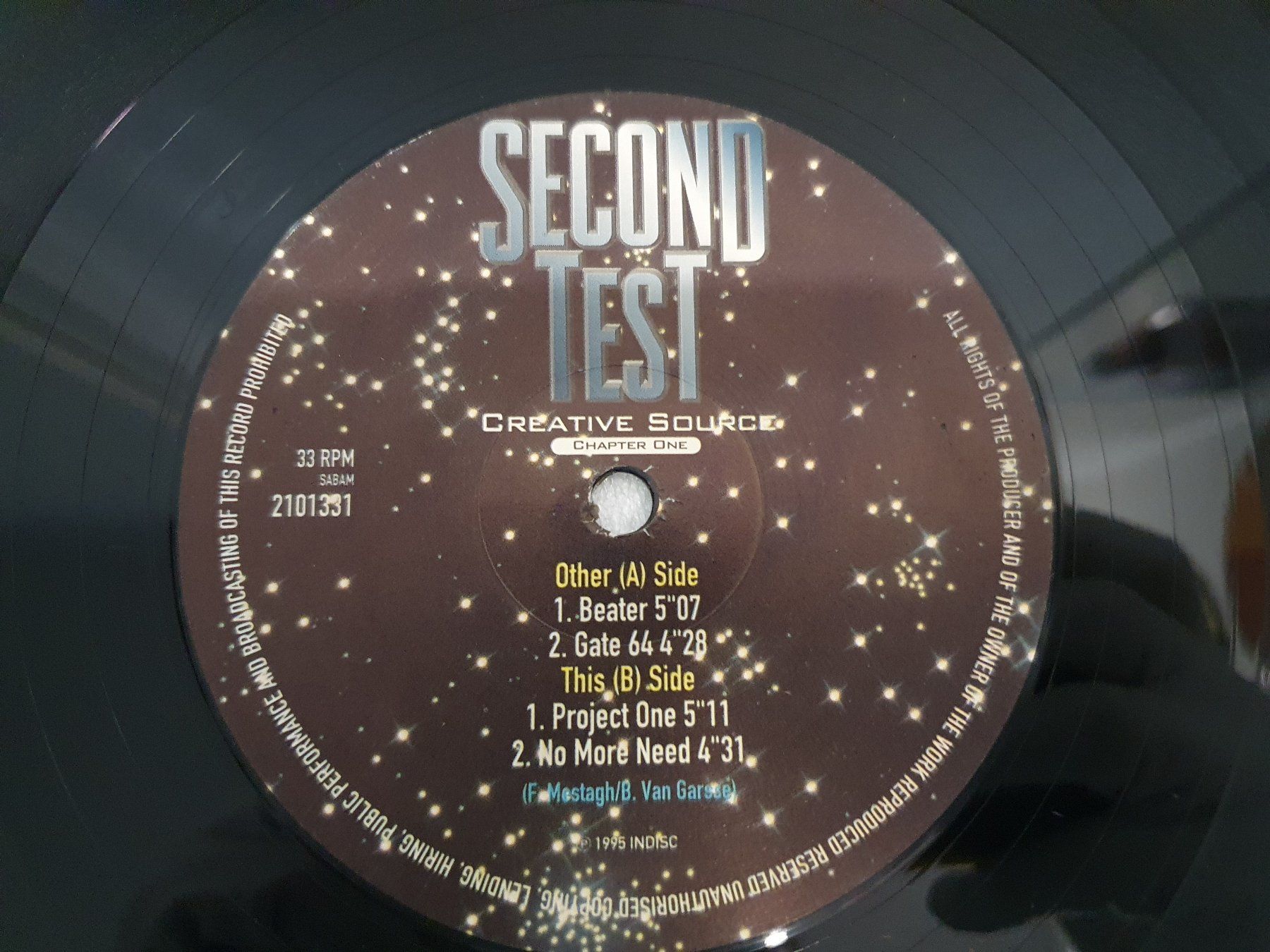 Schallplatten: Second Test – Creative Source Chapter One (Techno, Trance) – Gebraucht aus Uster von Vinyl-Leidenschaft 4