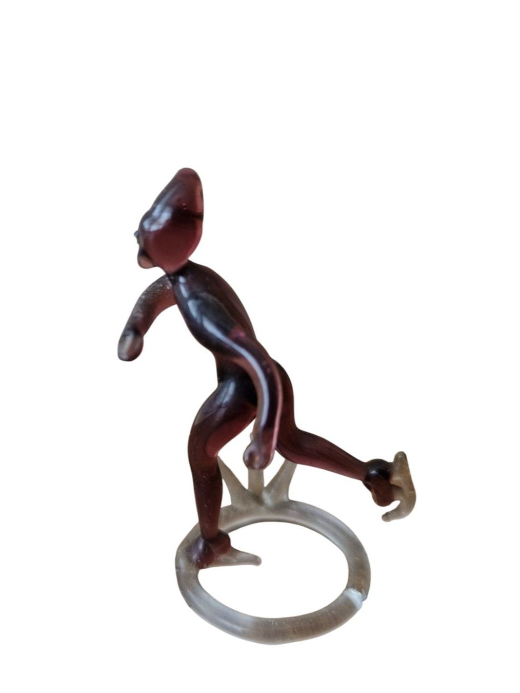 Statuette: Figur Glas Schlittschuhläufer – Usato da Mörschwil venduto da wunderkiste44 4