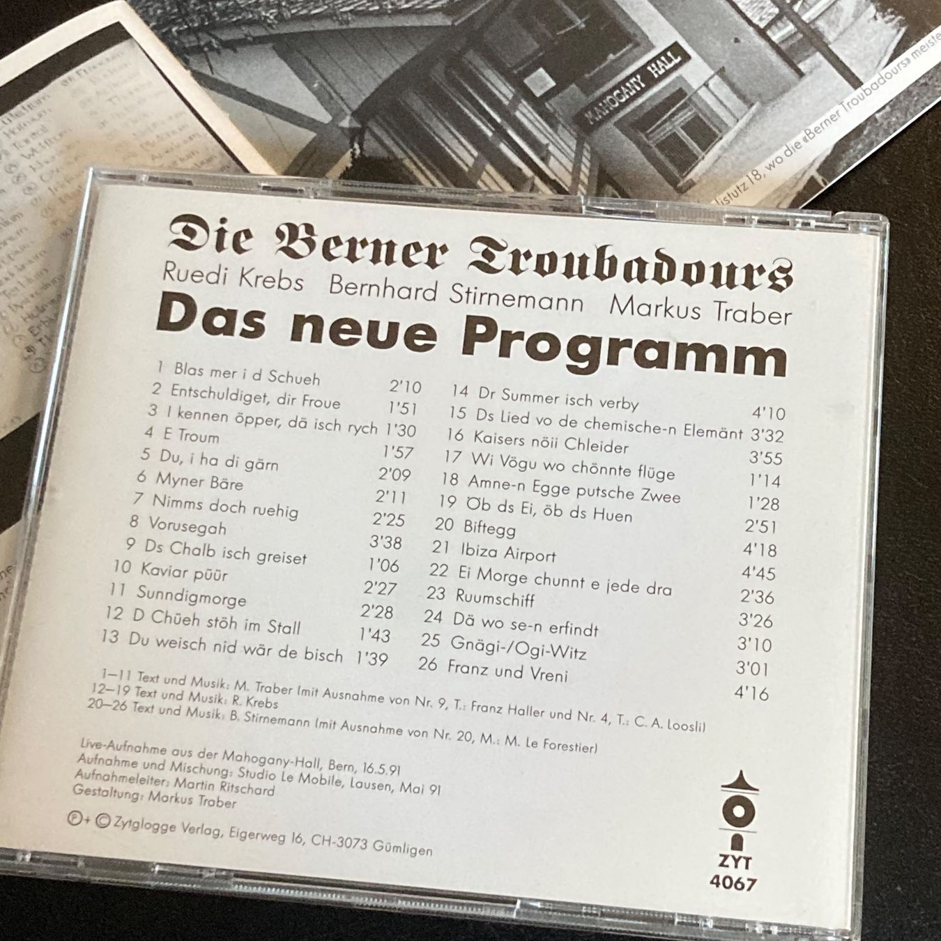 CDs: Berner Troubadours - Das Neue Programm – Gebraucht aus Bern von Ntsamina 1