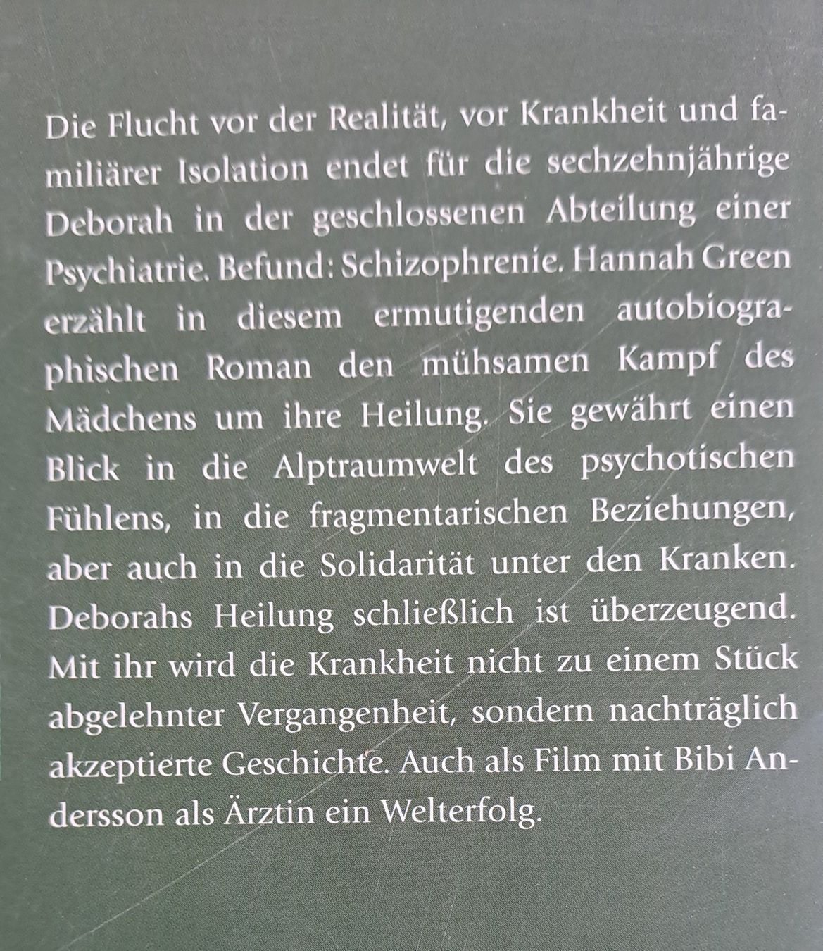 Libri: Hannah Green: Ich hab dir nie einen Rosengarten versprochen – Usato da Root venduto da Umo63 1