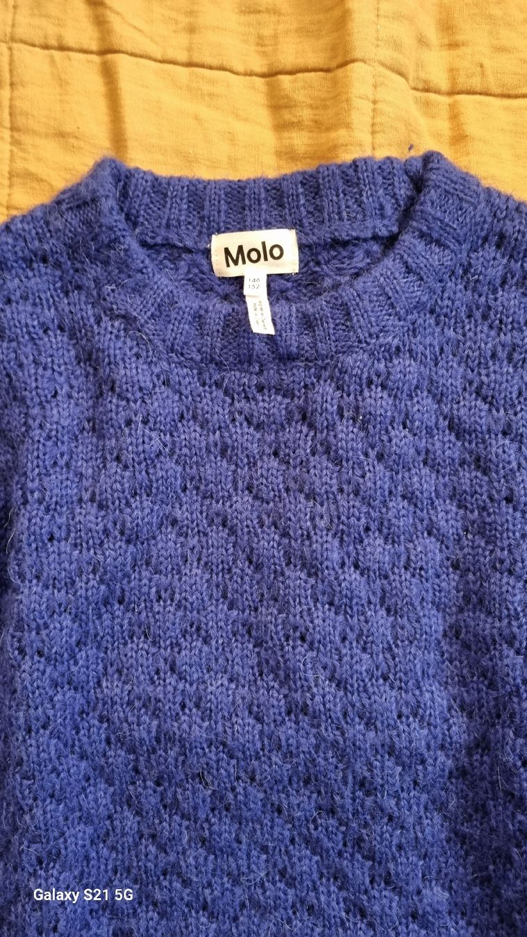 Molo Maglioni & Felpe: Molo Strickpullover, Gr. 146/152, Blau, Wolle  – Nuovo (secondo la descrizione) da Bad Zurzach venduto da Mfritzli 1