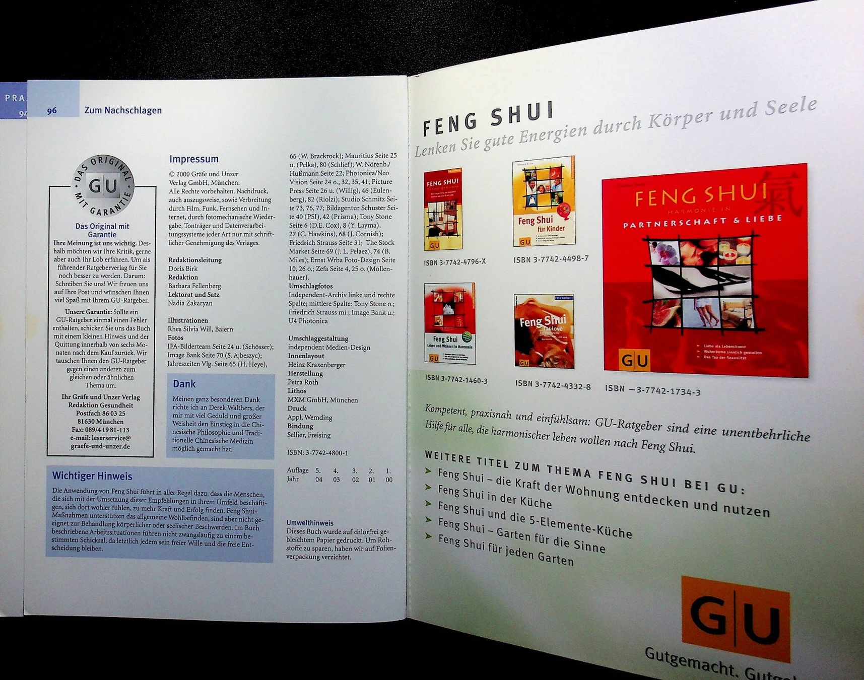 Bücher: Feng Shui  Erfog im Beruf – Gebraucht aus Reitnau von Zaomir 3