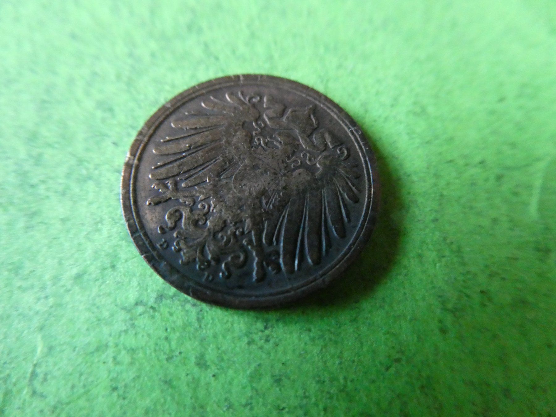 Tutti le monete: Dt. Reich 1907 D, 1 Pfennig – Usato da Hinterforst venduto da Rohusri 1